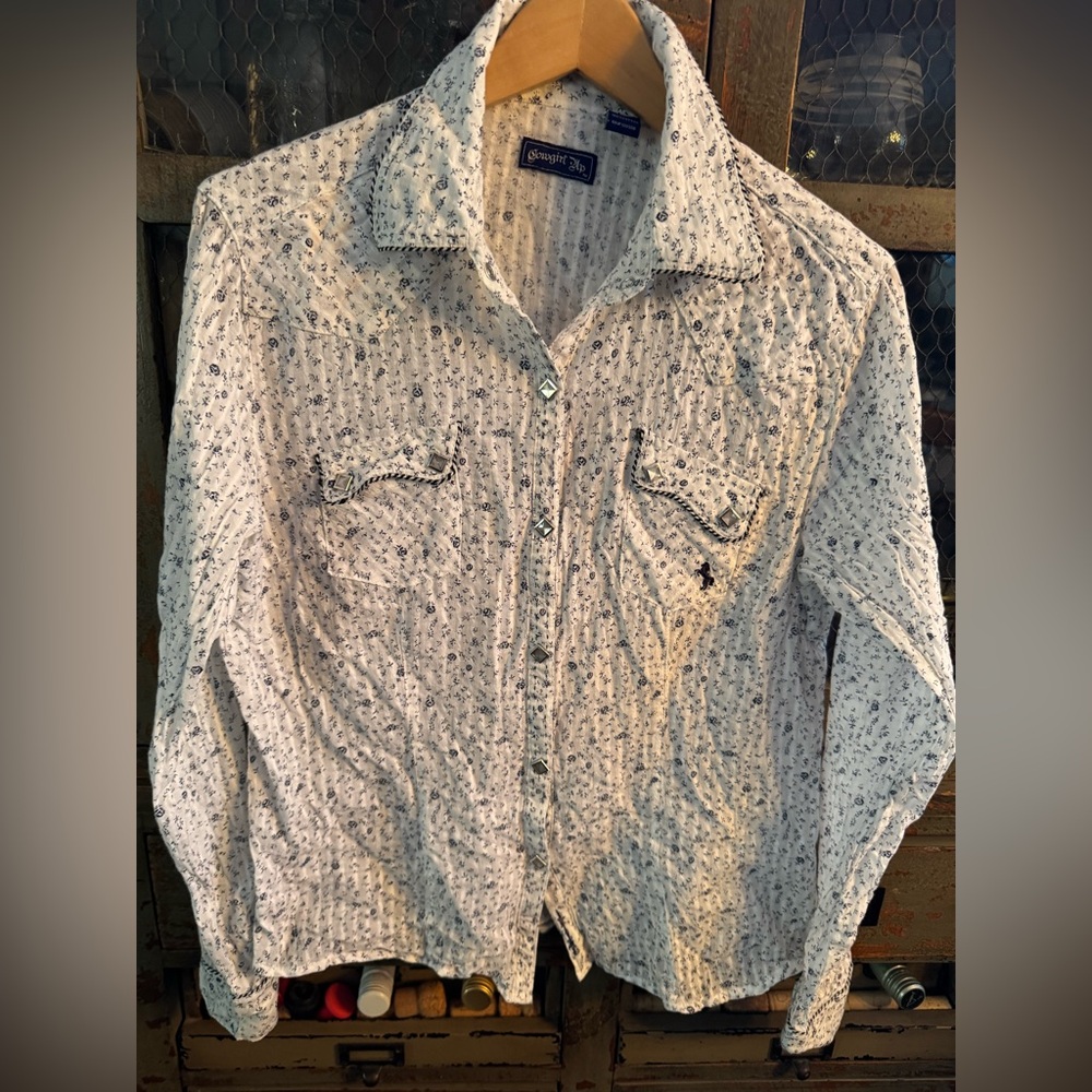 Western button up blouse